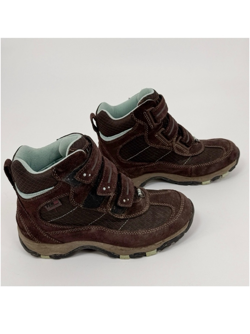 L.L.Bean TEK 2.5 Waterproof Hiking Boots Womens 7.5 Wide Brown Suede PrimaLoft